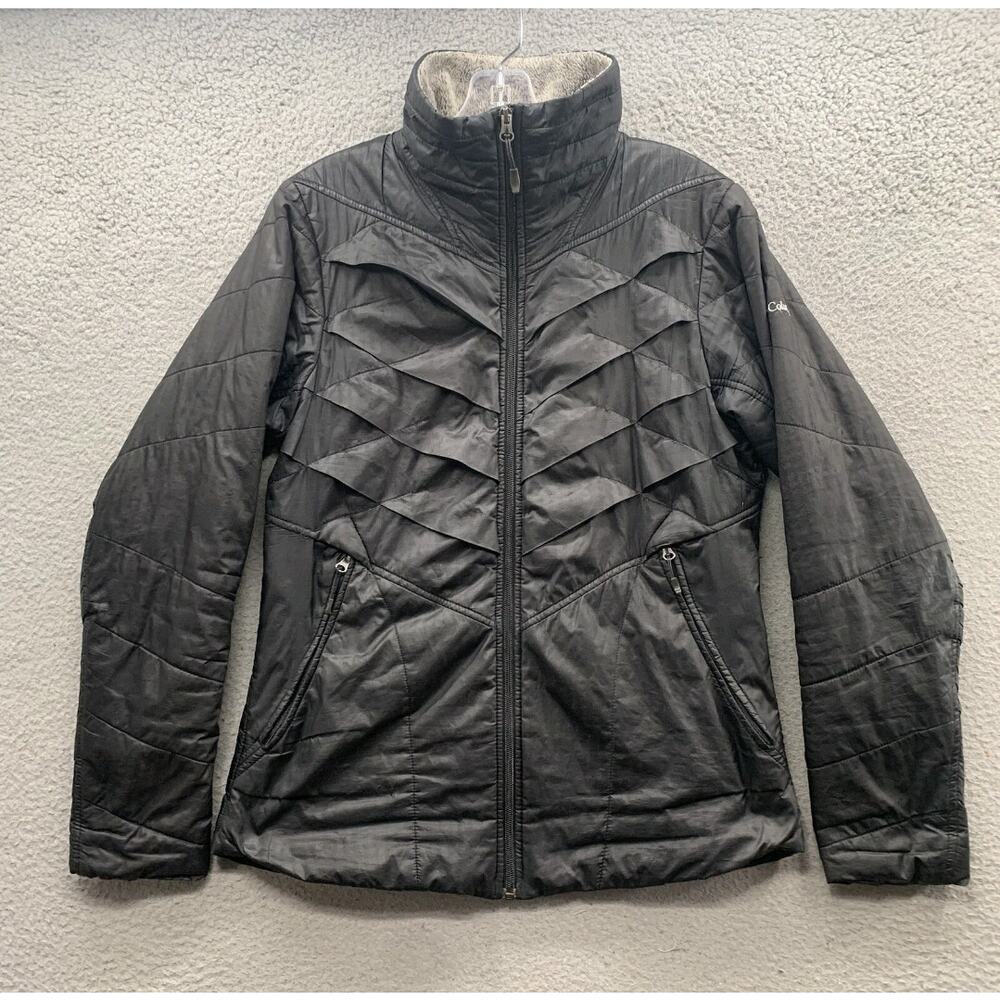 Columbia Titanium Interchange Kaleidoscope Size S Puffer Coat Thermal Omni Heat